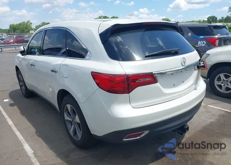 2016 Acura Mdx Acurawatch Plus Package from USA, damaged, VIN 5FRYD3H28GB018853